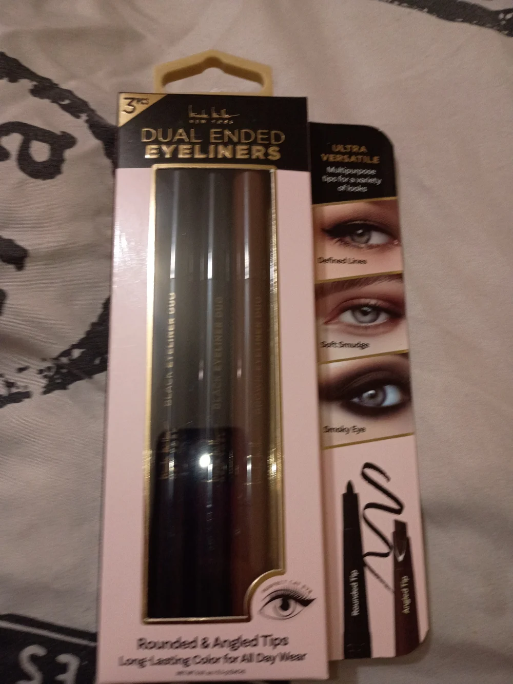 Dual Ended Eyeliner Trio - Black & Brown